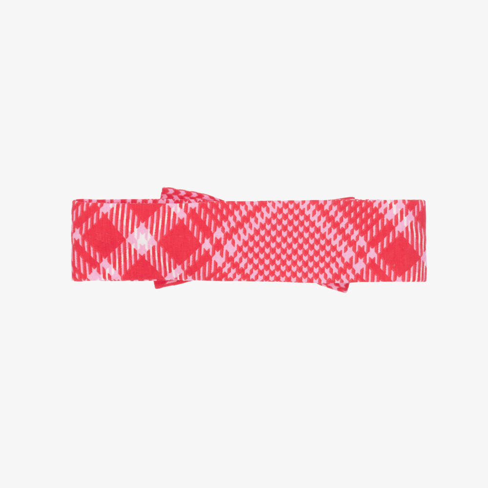 A Dee-Girls Red Houndstooth Bow Headband | Childrensalon Outlet