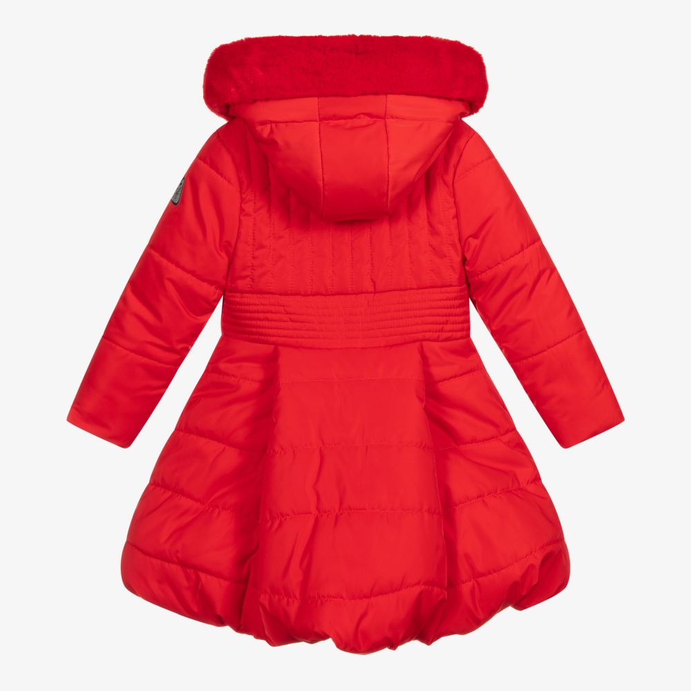 A Dee-Girls Red Puffer Coat | Childrensalon Outlet