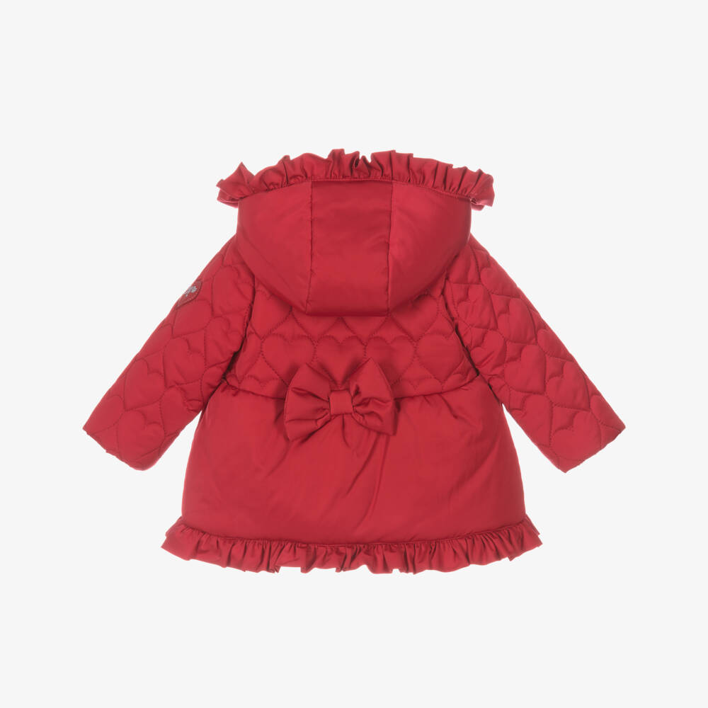 A Dee-Куртка пуховик с рюшами красная для девочек | Childrensalon Outlet