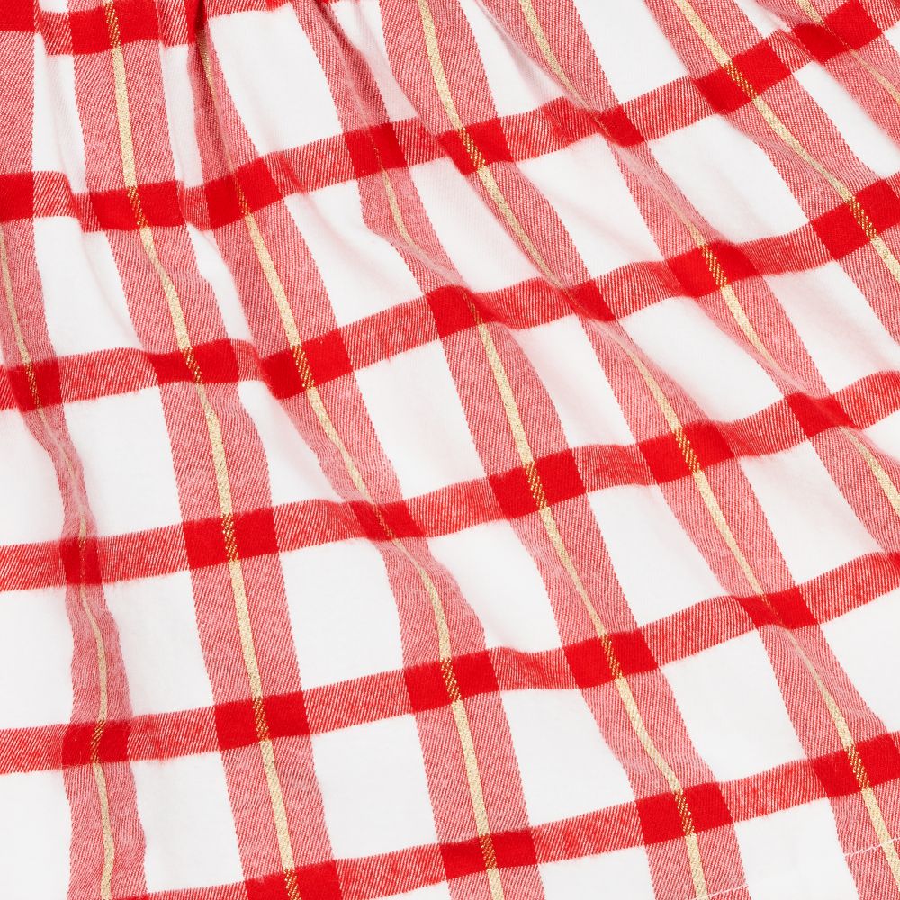 A Dee-Girls Red & White Check Dress | Childrensalon Outlet