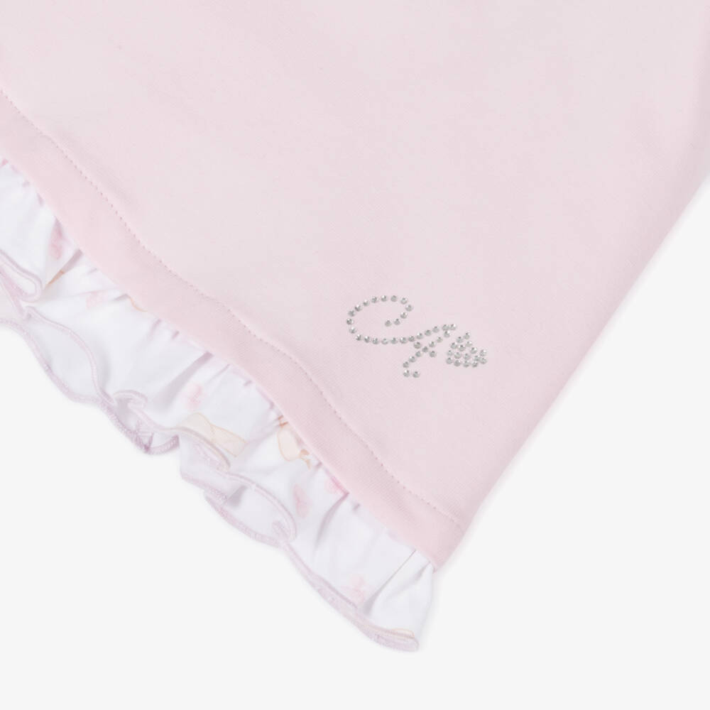 A Dee-Girls Rosy Bunny Cotton Frock | Childrensalon Outlet