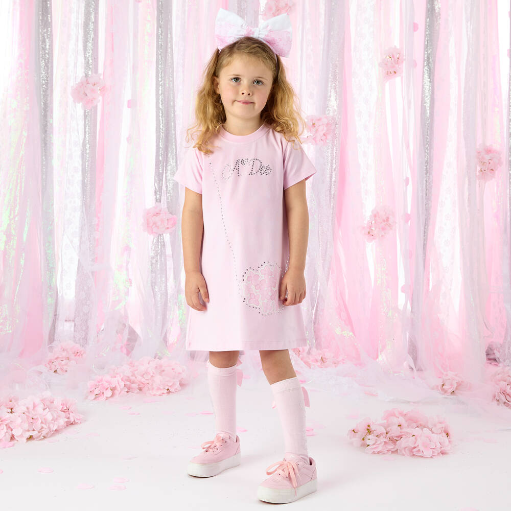 A Dee-Girls Rosy Cotton Charm Dress | Childrensalon Outlet