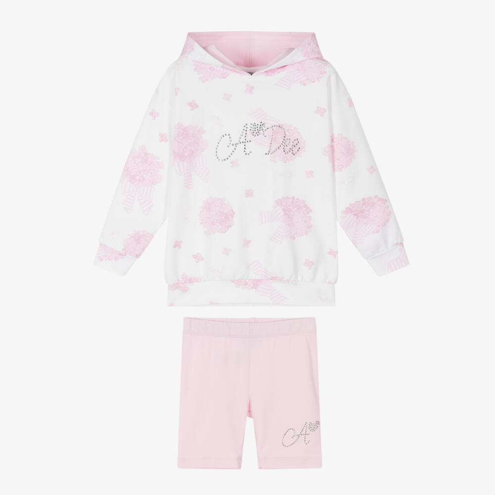 A Dee-Костюм с розовым цветочным принтом для девочек | Childrensalon Outlet