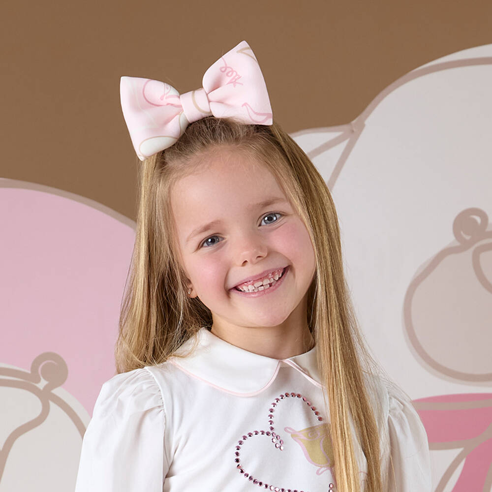 A Dee-Girls Satin Pink Bow Clip | Childrensalon Outlet
