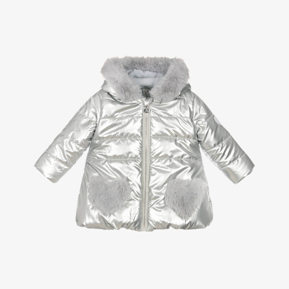 A Dee-Серебристый пуховик для девочек | Childrensalon Outlet