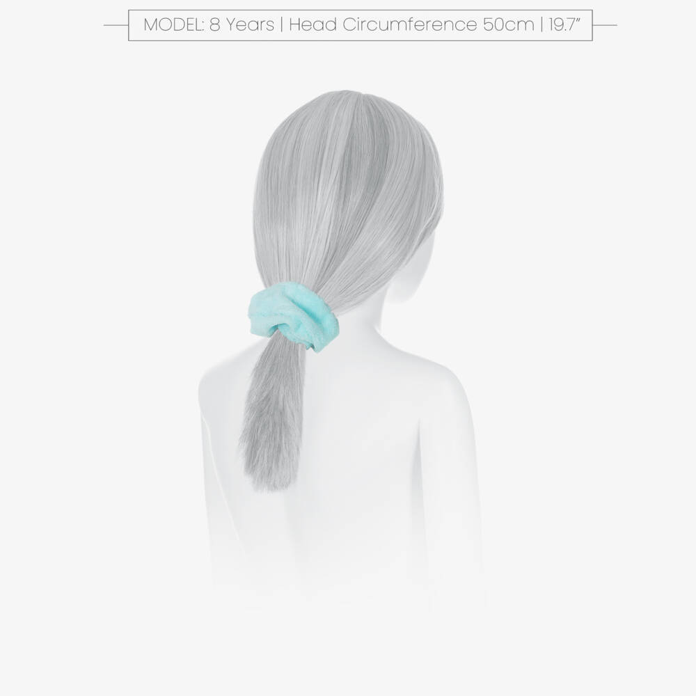 A Dee-Girls Soft Blue Toweling Scrunchie | Childrensalon Outlet