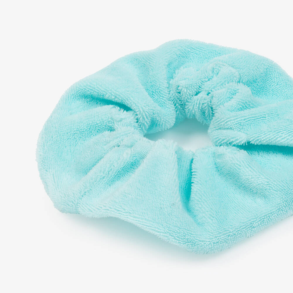 A Dee-Girls Soft Blue Toweling Scrunchie | Childrensalon Outlet