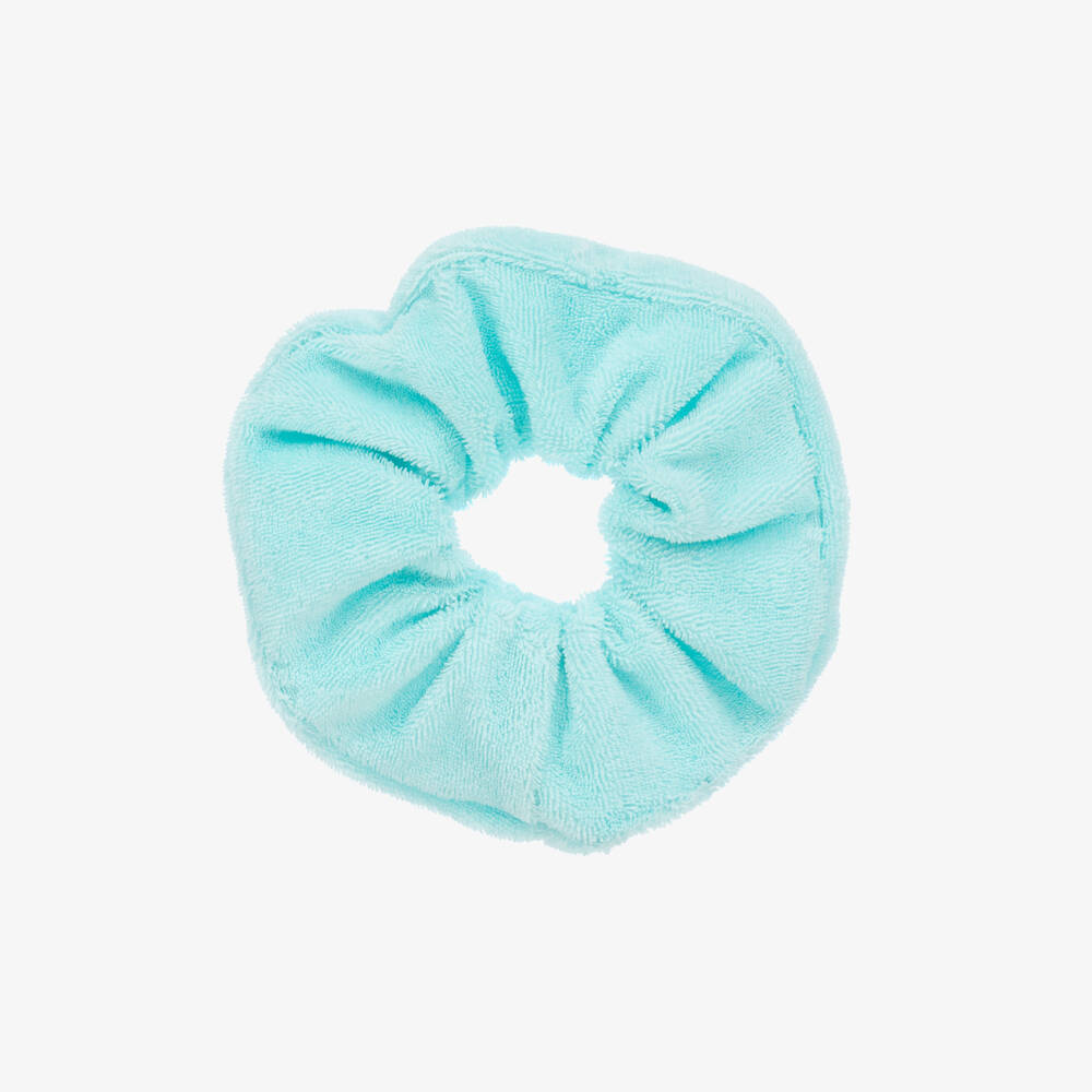 A Dee-Girls Soft Blue Toweling Scrunchie | Childrensalon Outlet