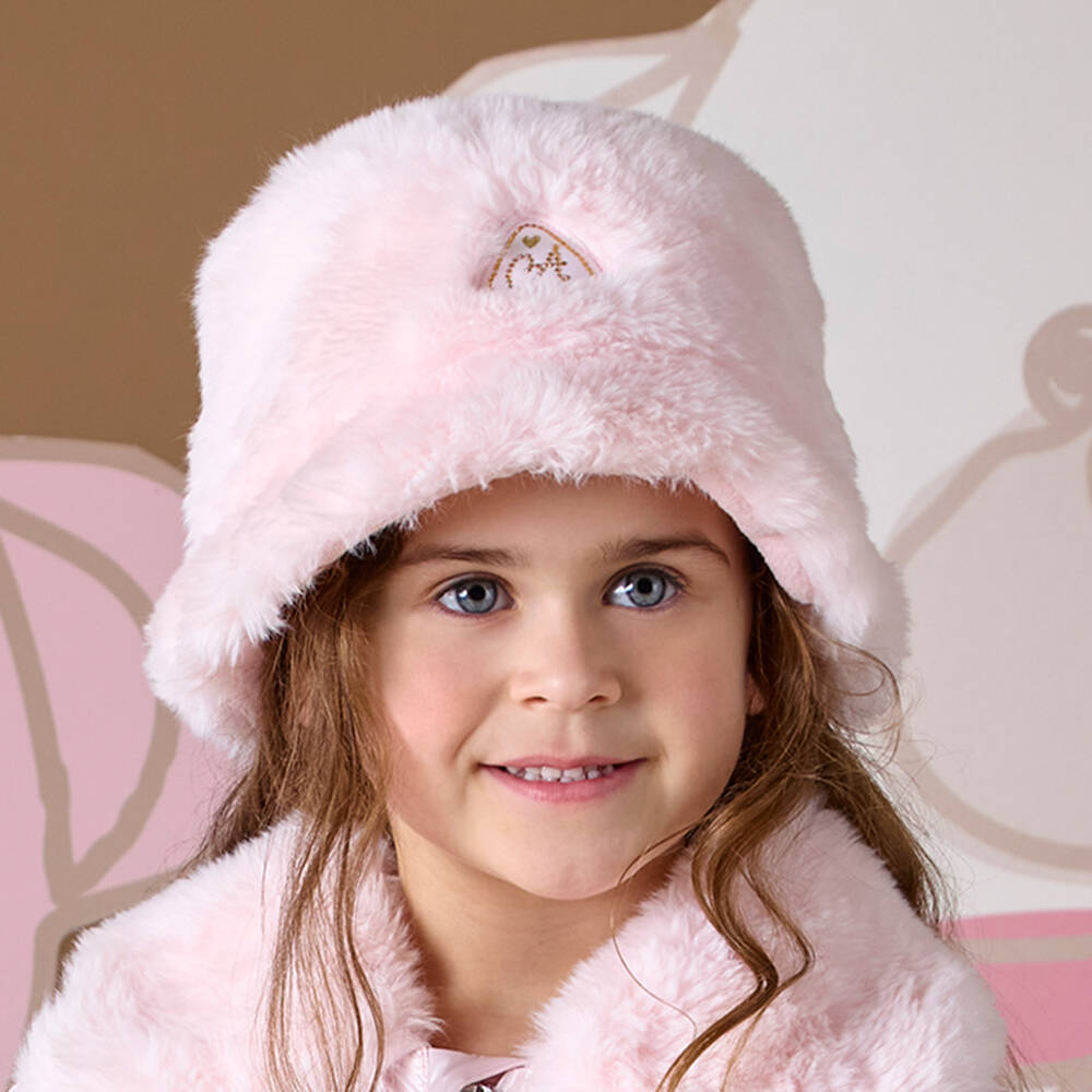 A Dee-قبعة وردية ناعمة للبنات | Childrensalon Outlet