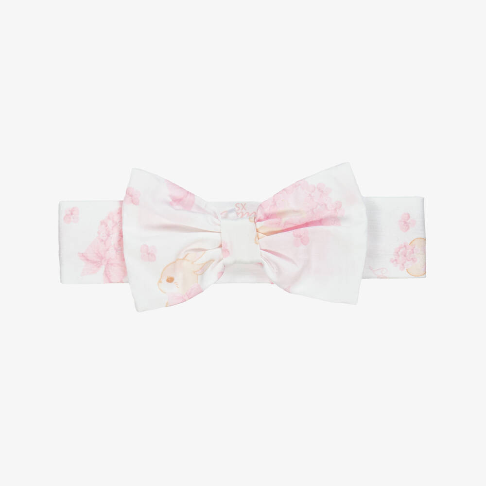 A Dee-Girls Soft White Bunny Hairband | Childrensalon Outlet