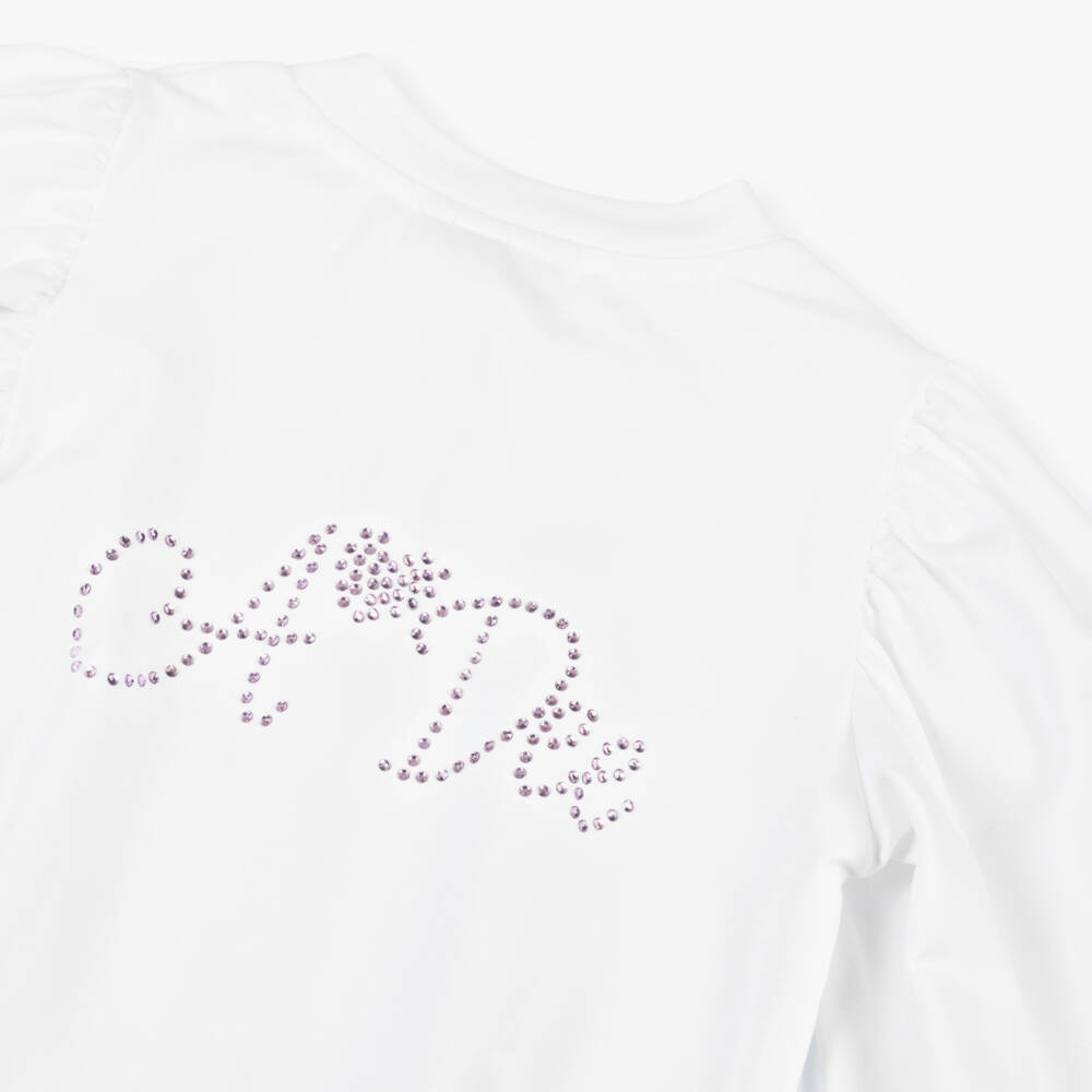 A Dee-Girls Soft White Knit Cardigan | Childrensalon Outlet