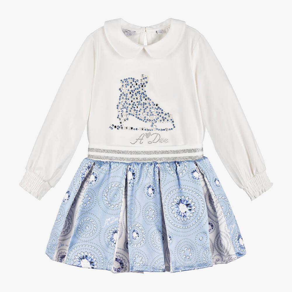 A Dee-Girls Sparkling Cotton Skirt Outfit | Childrensalon Outlet