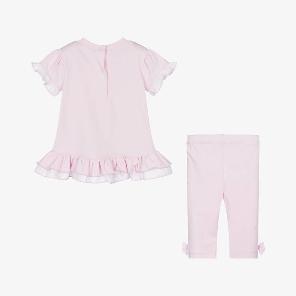 A Dee-Girls Striped Bow Leggings Ensemble | Childrensalon Outlet