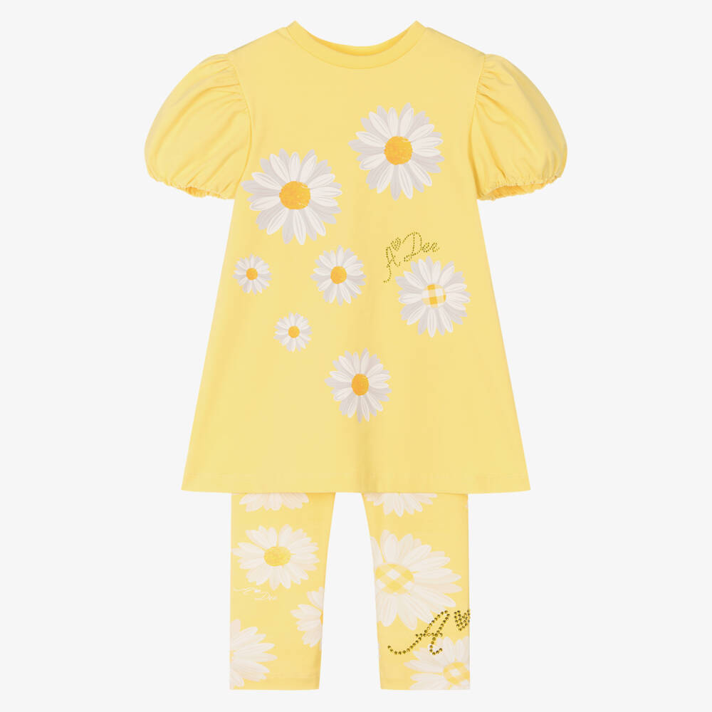 A Dee-Girls Sunny Blossom Cotton Ensemble | Childrensalon Outlet