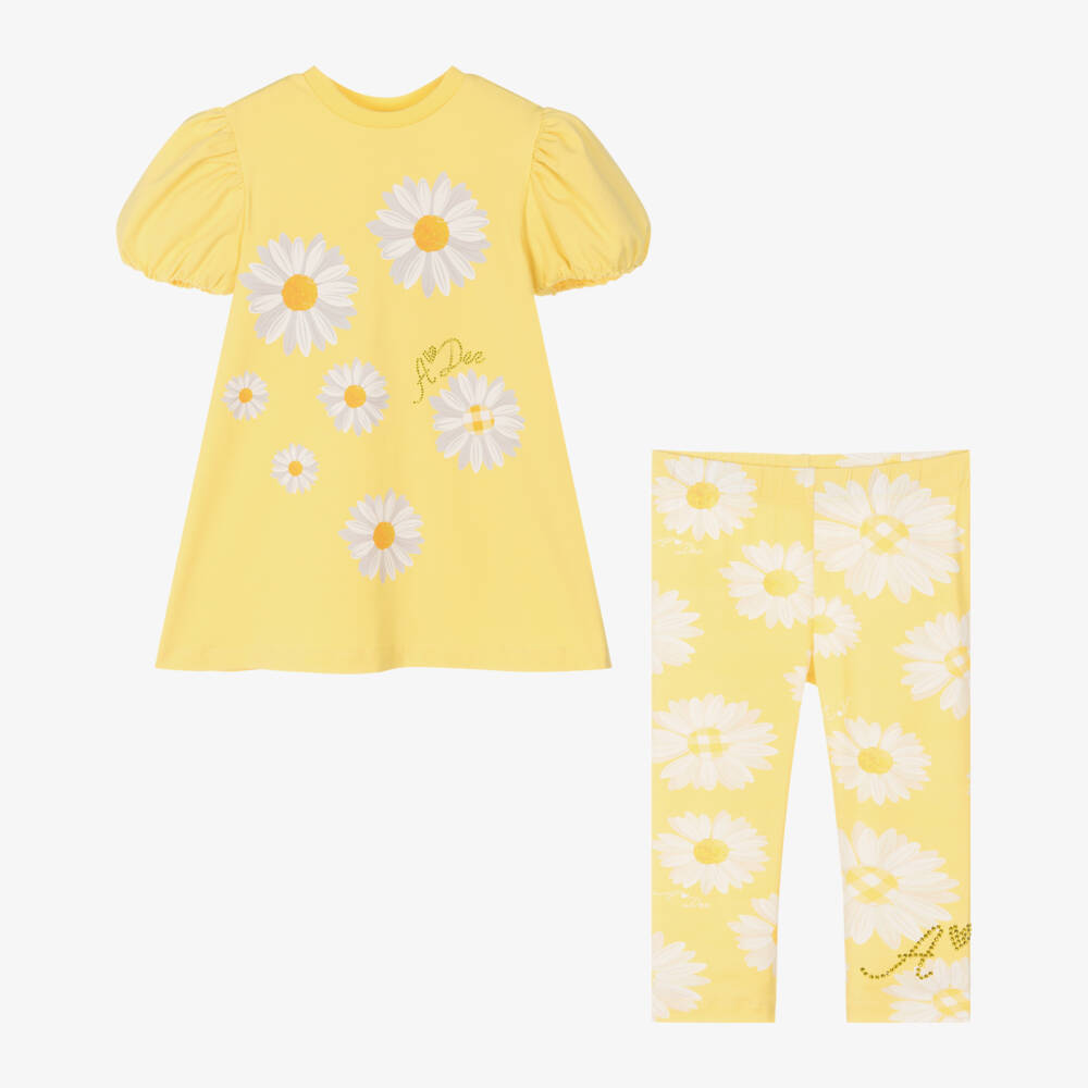 A Dee-Girls Sunny Blossom Cotton Ensemble | Childrensalon Outlet