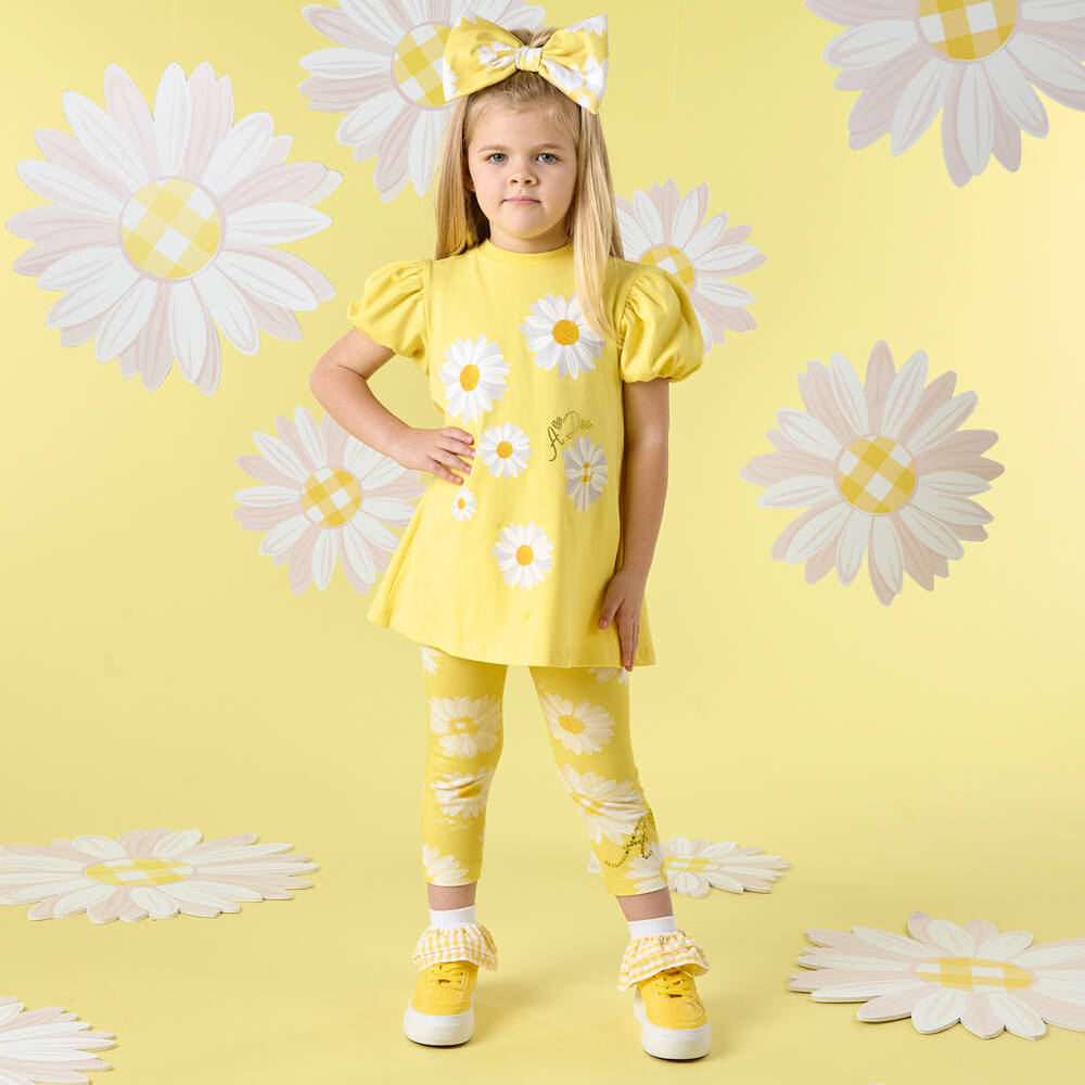 A Dee-Girls Sunny Blossom Cotton Ensemble | Childrensalon Outlet
