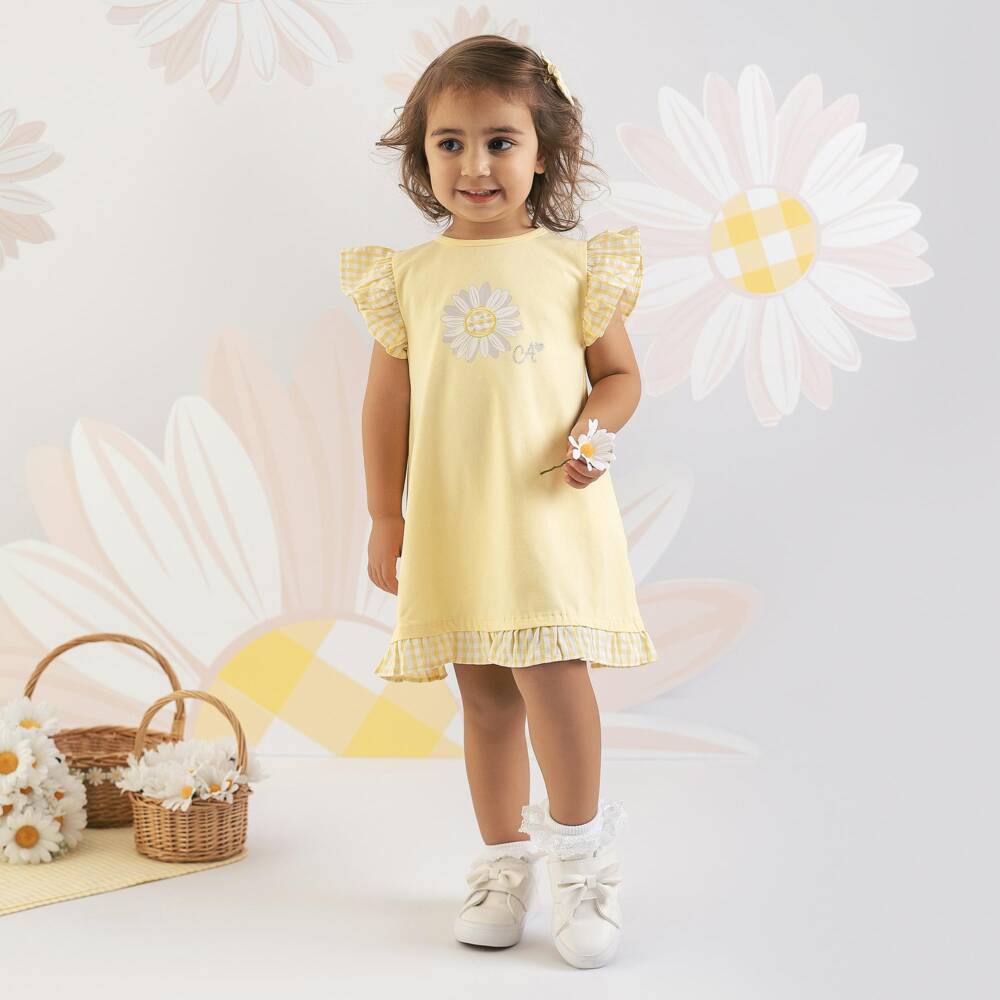A Dee-Хлопковый ансамбль Sunny Daisy для девочек | Childrensalon Outlet