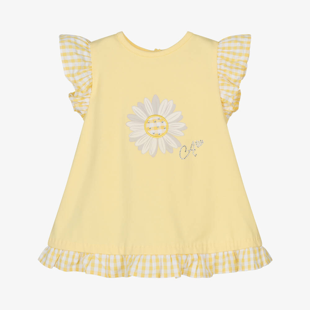 A Dee-Girls Sunny Daisy Cotton Ensemble | Childrensalon Outlet