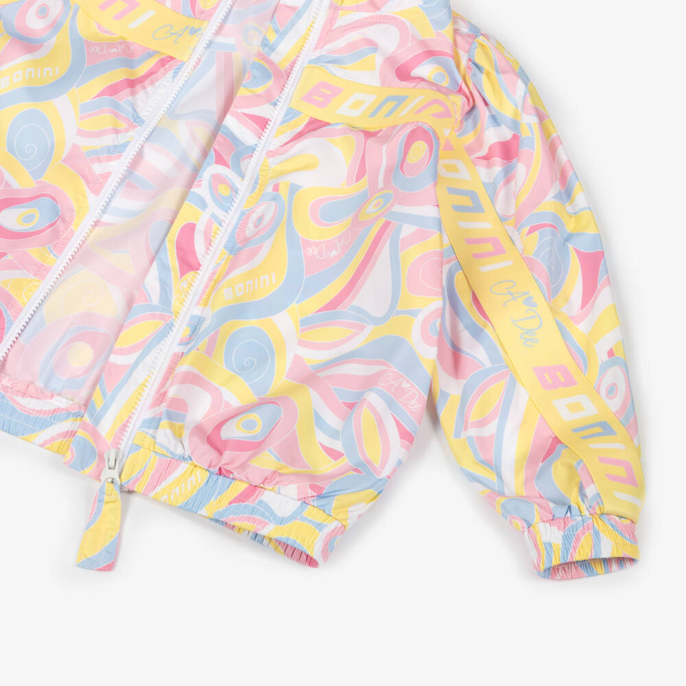 A Dee-Girls Vibrant Abstract Hooded Jacket | Childrensalon Outlet