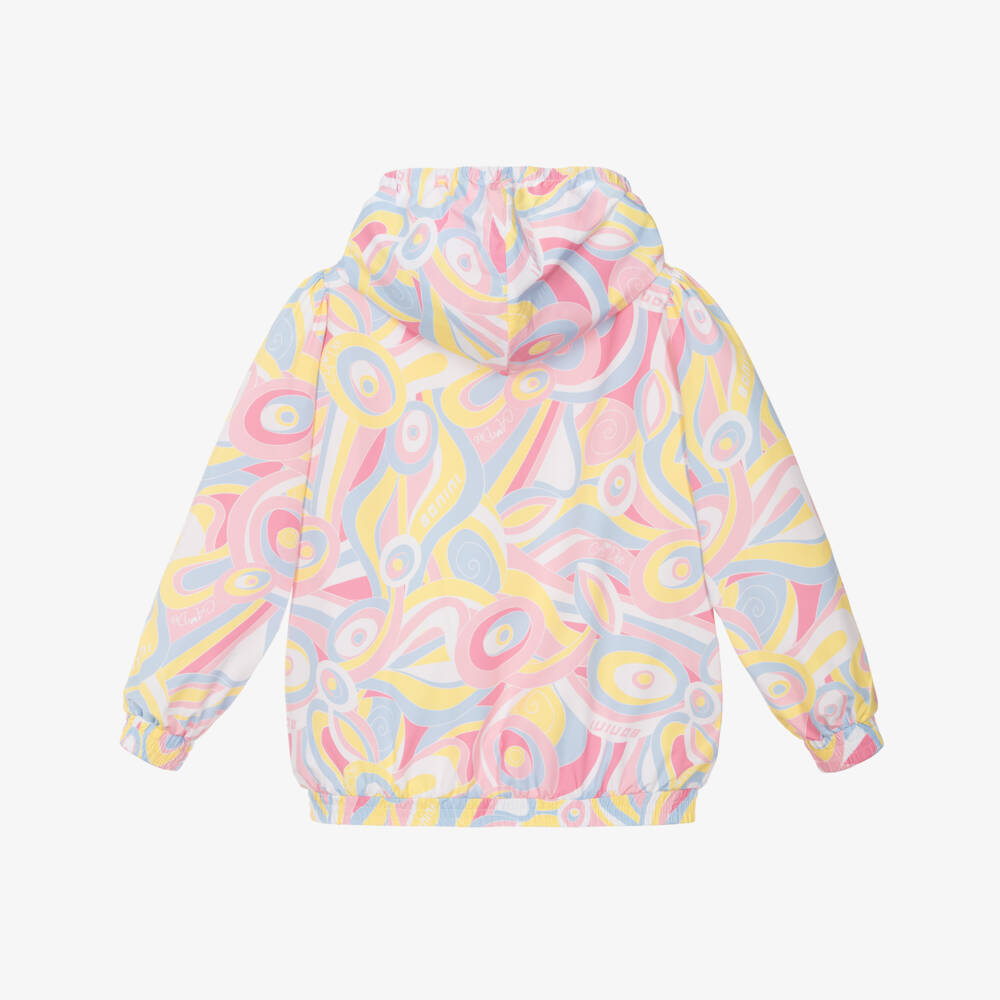 A Dee-Girls Vibrant Abstract Hooded Jacket | Childrensalon Outlet