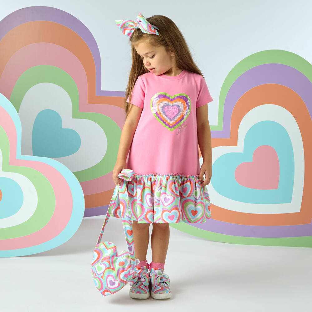 A Dee-Girls Vibrant Heart Patterned Purse | Childrensalon Outlet