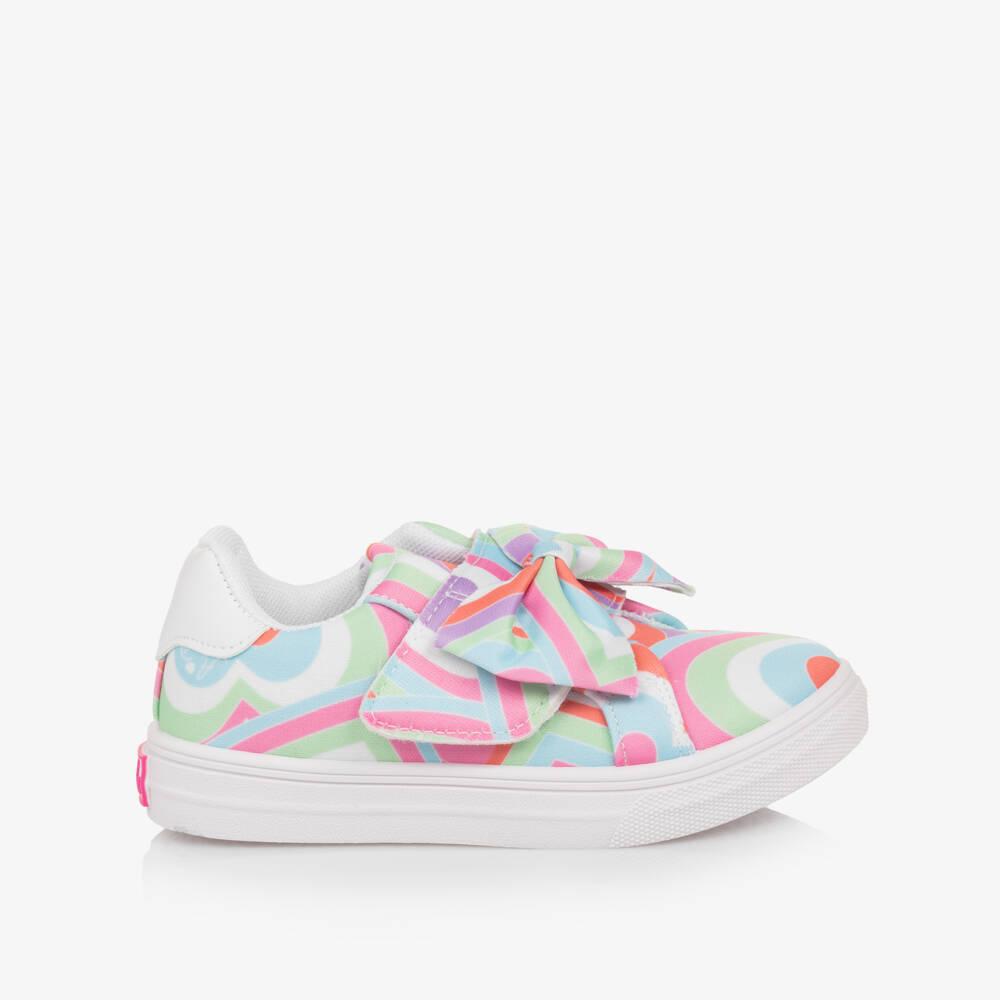 A Dee-Яркие кроссовки на липучках с сердечками для девочек | Childrensalon Outlet