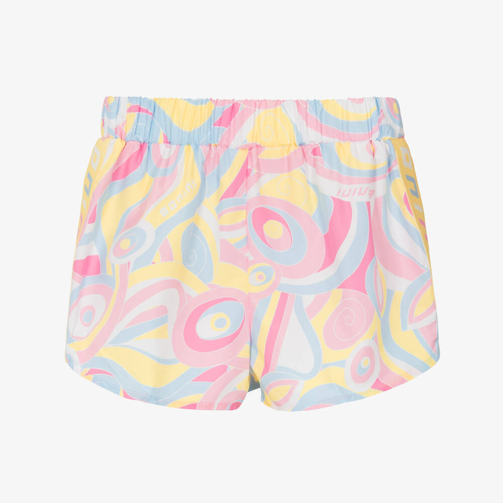 A Dee-Girls Vibrant Pink & Yellow Shorts | Childrensalon Outlet