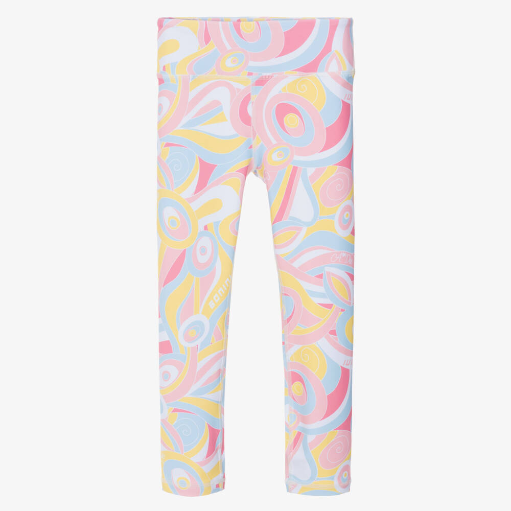 A Dee-Girls Vibrant Swirl Pattern Leggings | Childrensalon Outlet