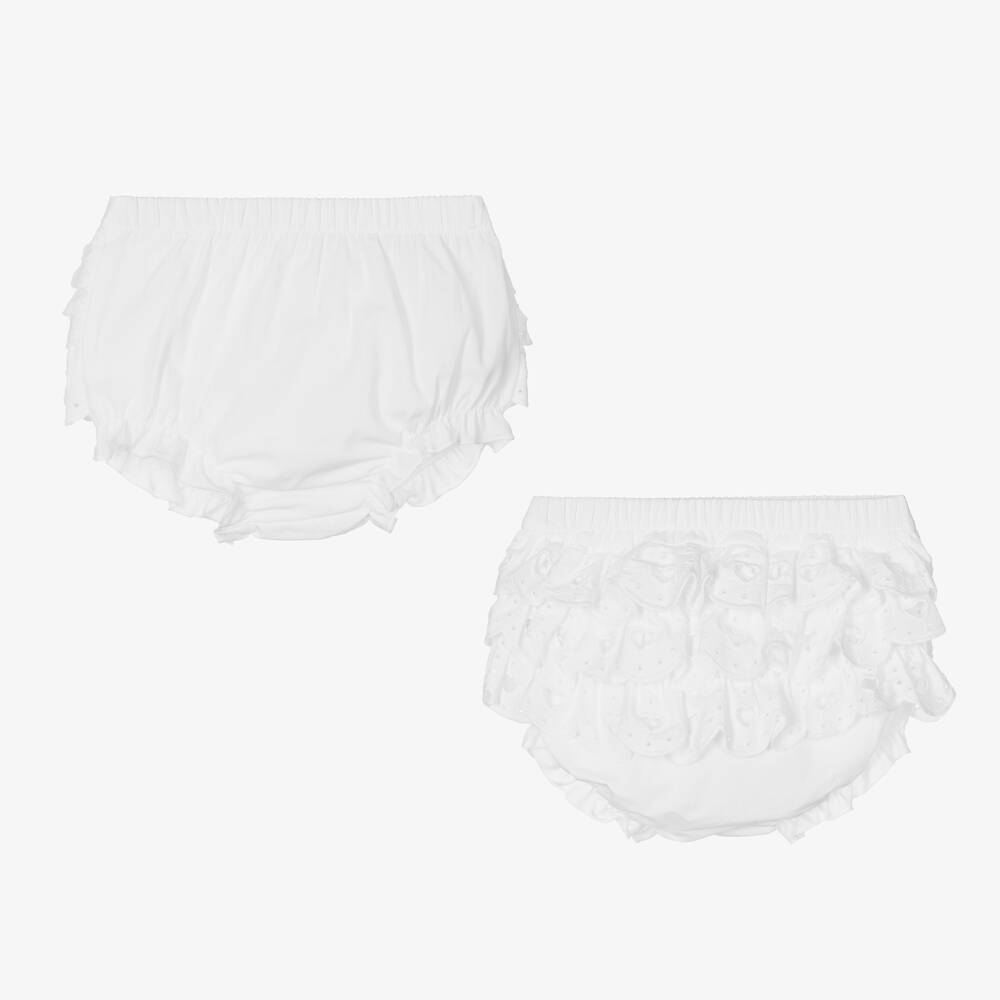 A Dee-Girls White Cotton Dress | Childrensalon Outlet