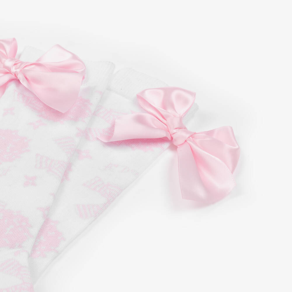 A Dee-جوارب بيضاء بنقشة زهور للبنات | Childrensalon Outlet