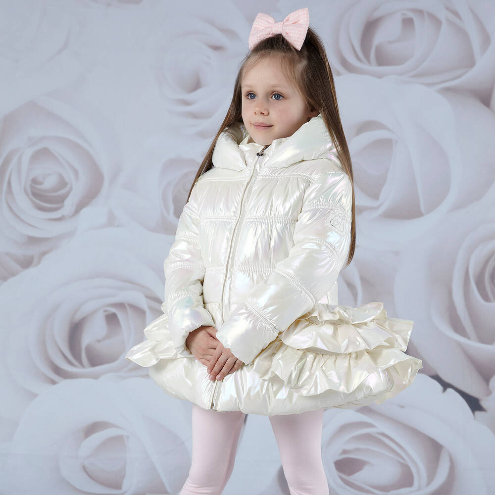 Girls iridescent coat outlet
