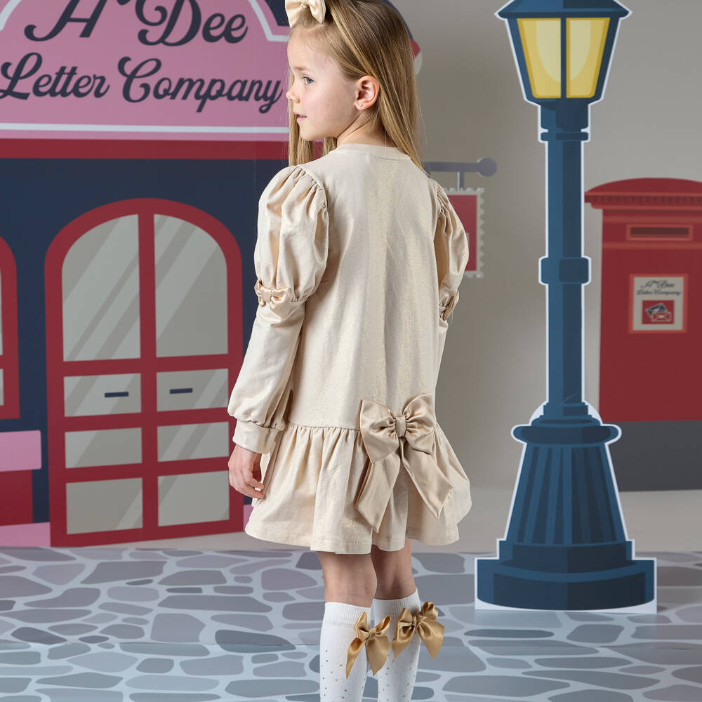 A Dee-Girls White Knee-High Bow Socks | Childrensalon Outlet