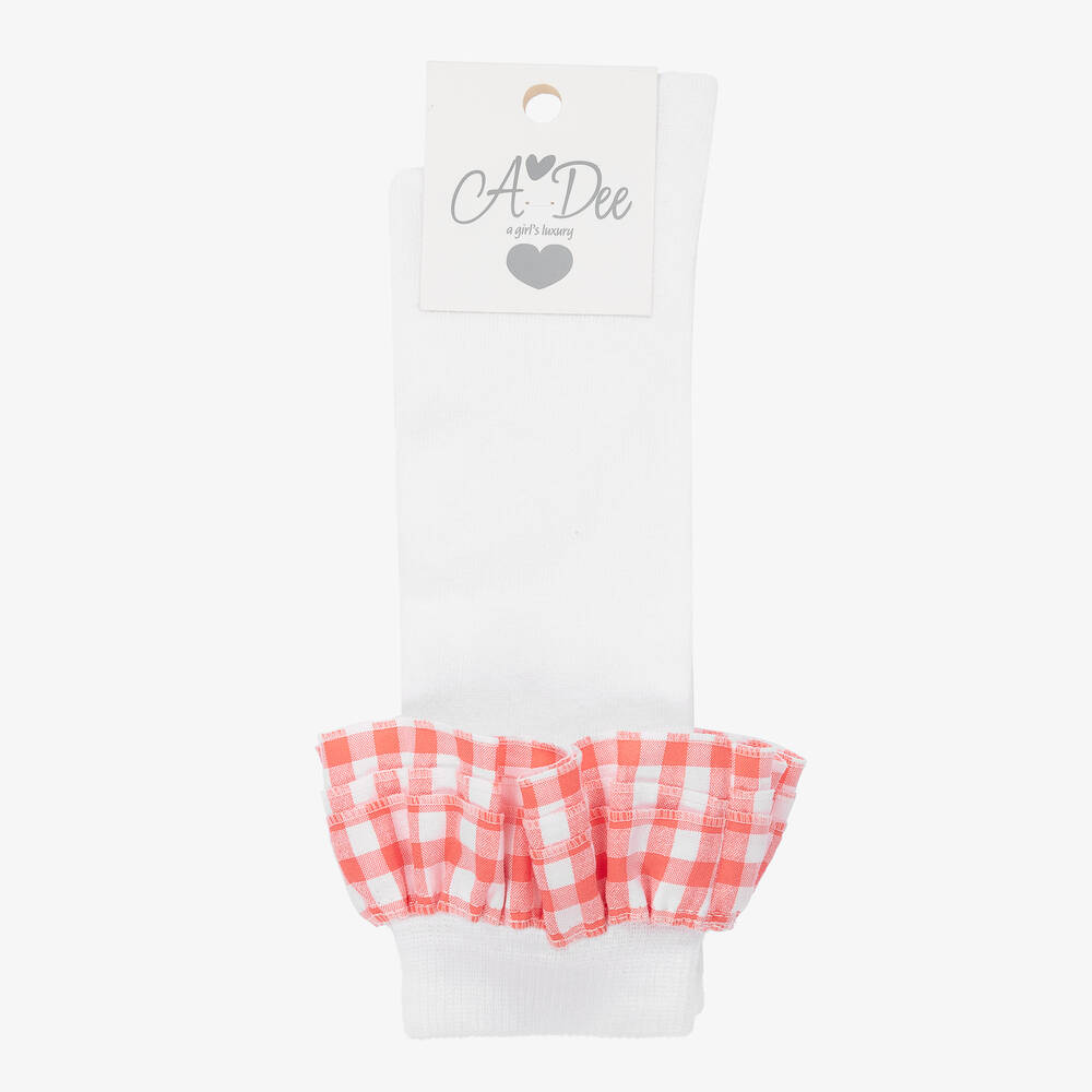 A Dee-Бело-розовые гольфы для девочек | Childrensalon Outlet