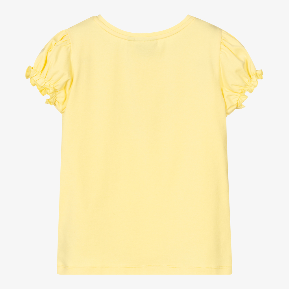 A Dee Girls Yellow Butterfly T Shirt Childrensalon Outlet