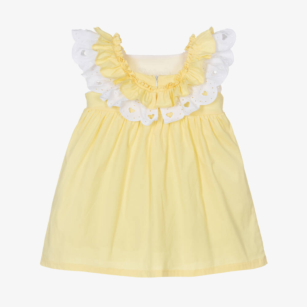 A Dee-Girls Yellow Cotton Dress | Childrensalon Outlet
