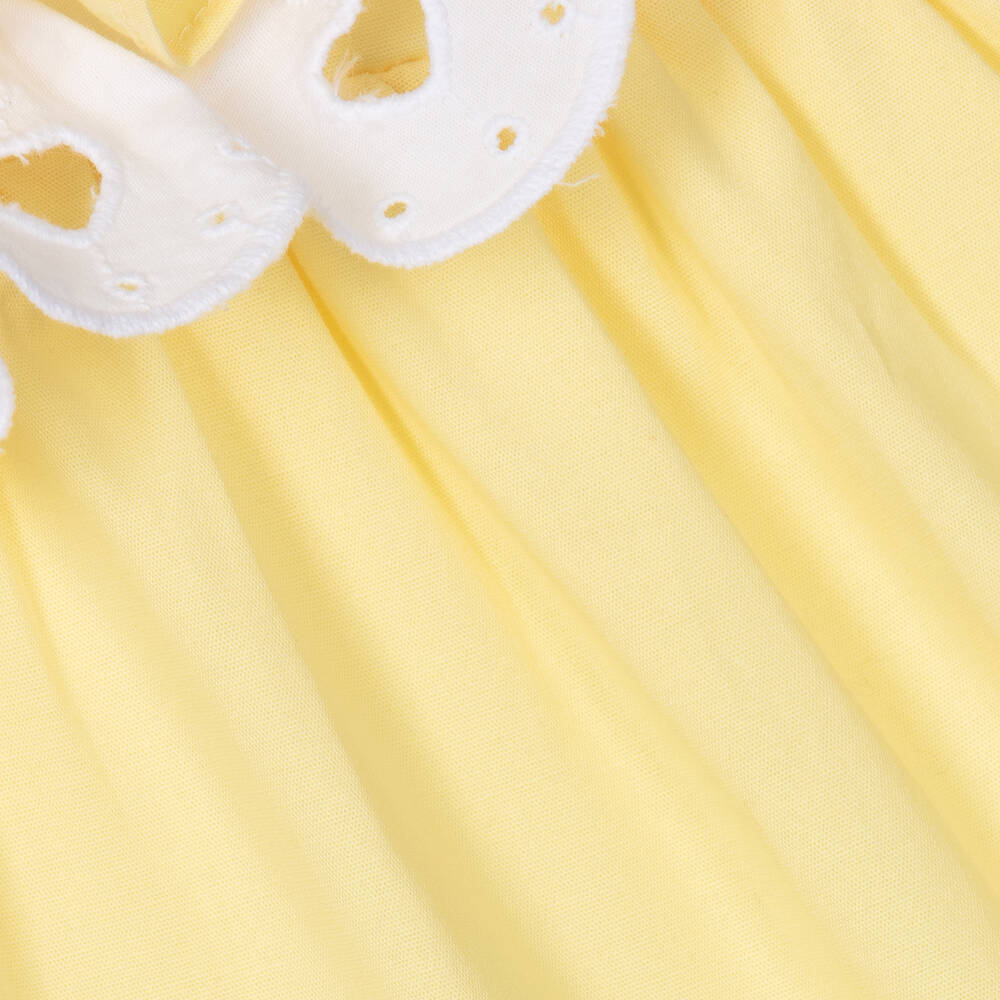 A Dee-Girls Yellow Cotton Dress | Childrensalon Outlet