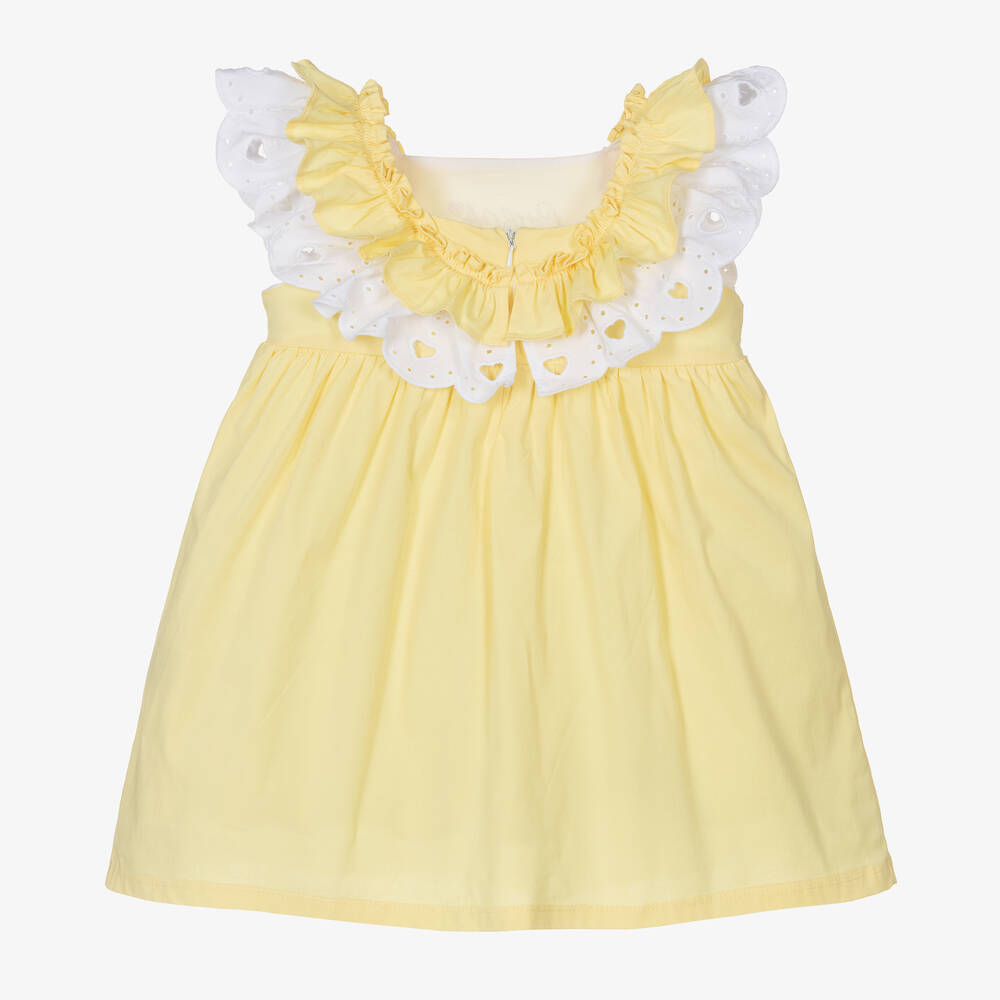 A Dee-Girls Yellow Cotton Dress | Childrensalon Outlet
