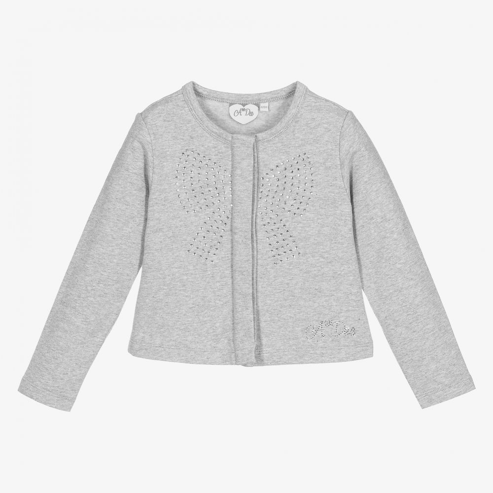 A Dee - Grey Cotton Jersey Jacket | Childrensalon