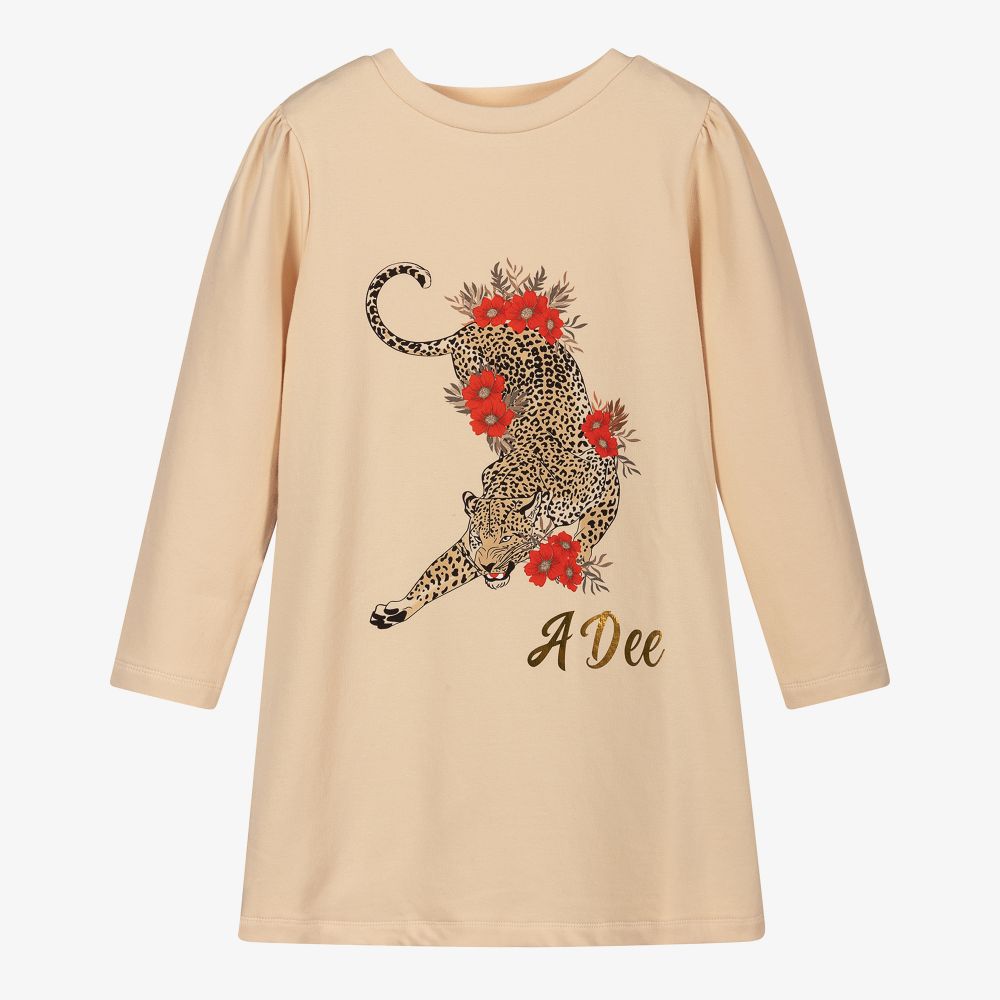 A Dee-Ivory Leopard Cotton Dress | Childrensalon Outlet