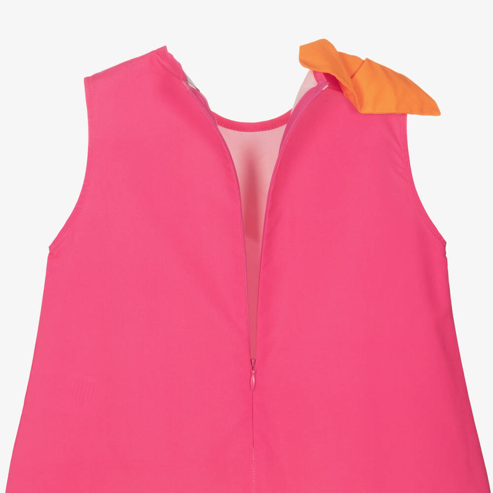 A Dee-Pink Bow And Ruffle Dress | Childrensalon Outlet