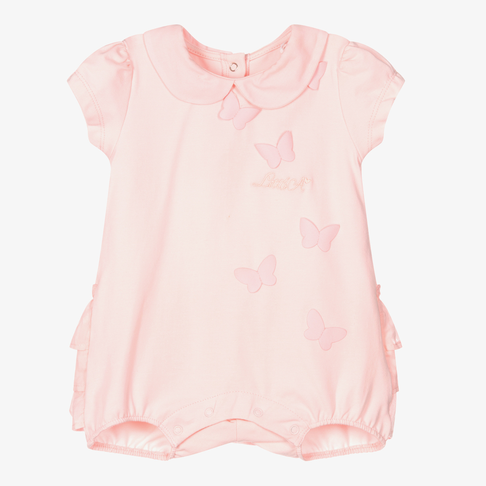 A Dee - Pink Butterfly Baby Shortie | Childrensalon