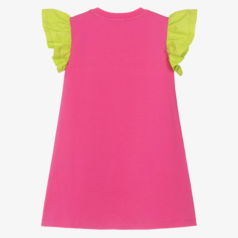 A Dee-Pink Fruity Bag Print Dress | Childrensalon Outlet