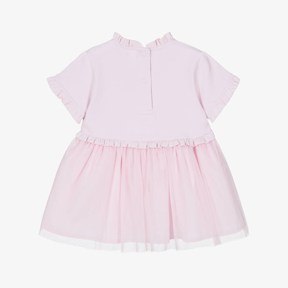 A Dee-Pink Tulle Bow Dress | Childrensalon Outlet