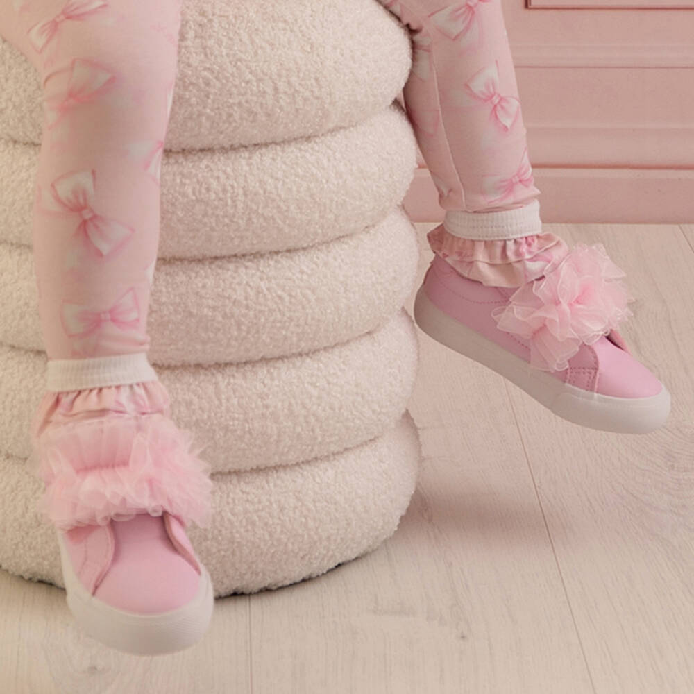 A Dee-Pink Tulle Trainers | Childrensalon Outlet