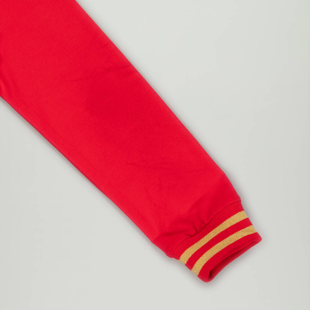 A Dee-Preloved Girls Red Sequin Zip-Up Top (10 years) | Childrensalon Outlet