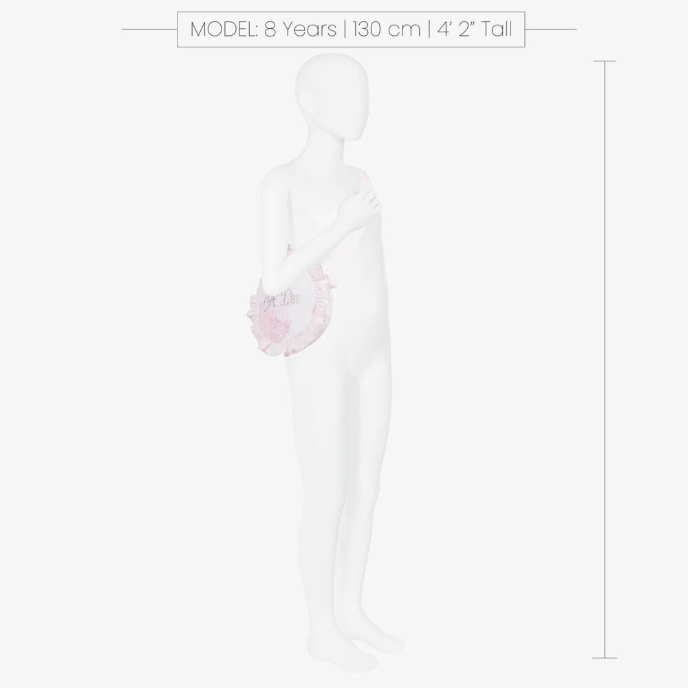 A Dee-White & Pink Cotton Satchel for Girls | Childrensalon Outlet