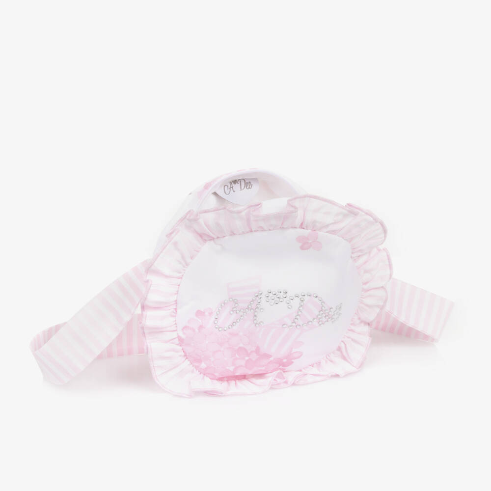 A Dee-White & Pink Cotton Satchel for Girls | Childrensalon Outlet