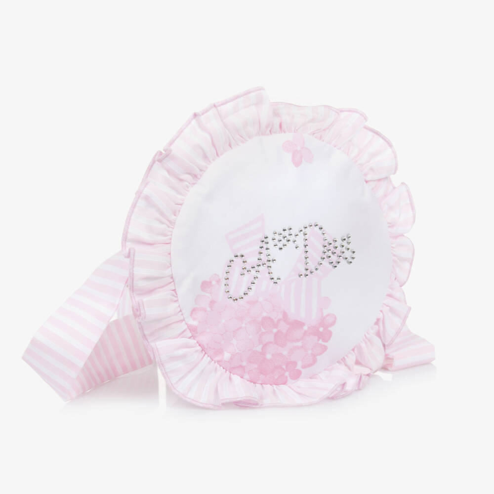 A Dee-White & Pink Cotton Satchel for Girls | Childrensalon Outlet