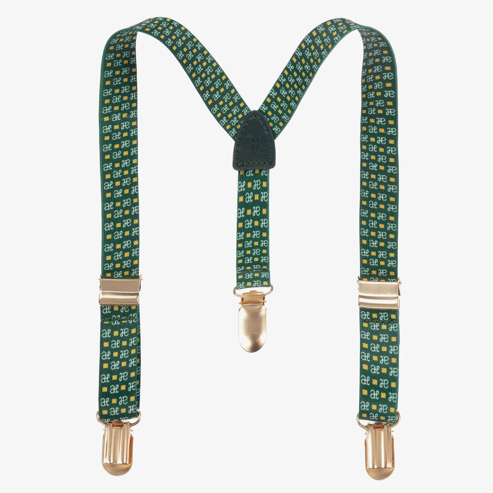 Abel & Lula-Зеленые подтяжки для малышей | Childrensalon Outlet