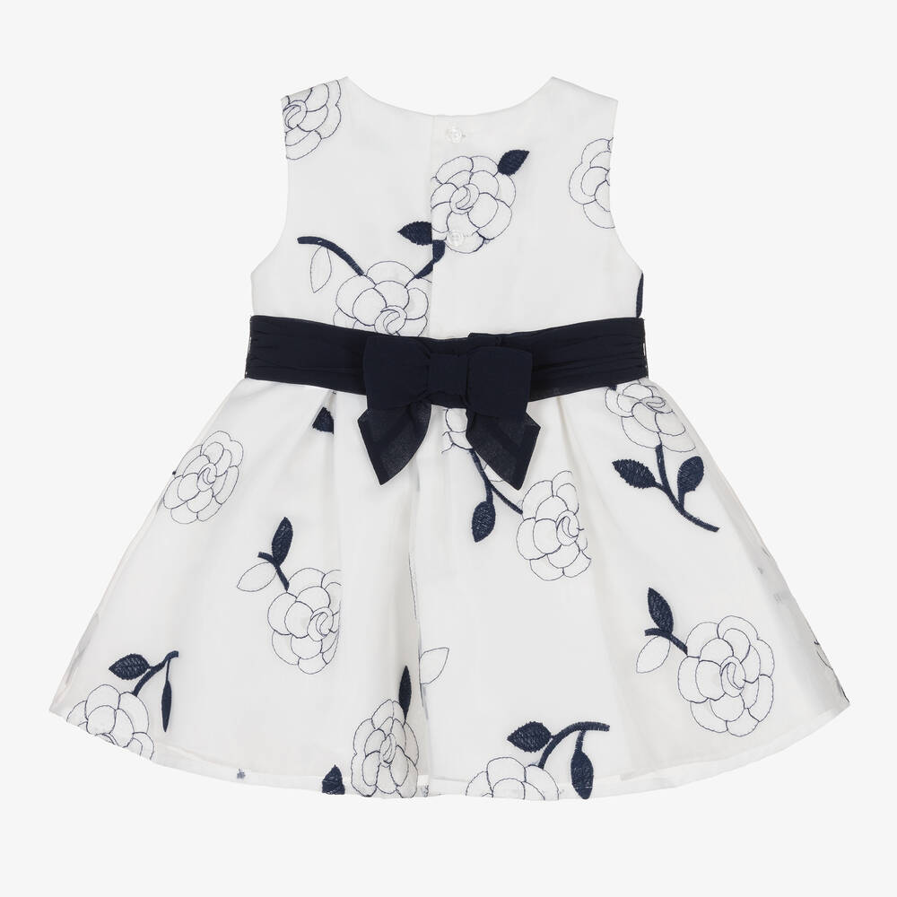 Abel & Lula-Белое платье из органзы с вышивкой | Childrensalon Outlet